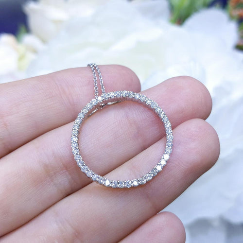 0.50ct Diamond Circle Pendant
