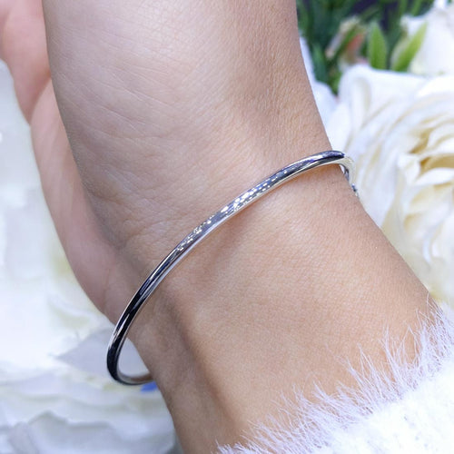 0.50CT Diamond Bangle in 18K White Gold (etsy image id: 2823950172)